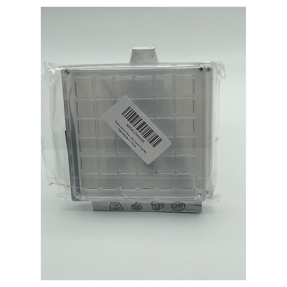 Vodolo 72-Grid Acrylic Hobby Organizer 2-Pack with Tweezers Storage Case NEW